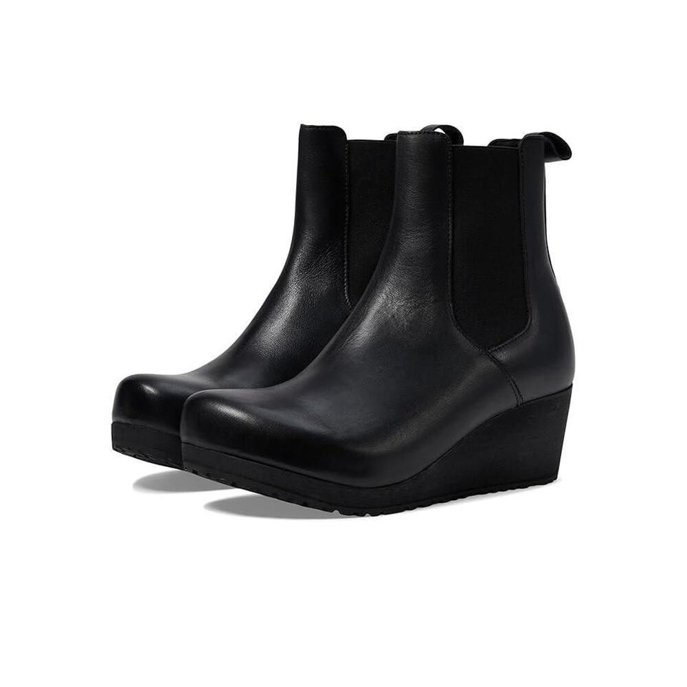 Birkenstock Papillio Ebba Pull-on Wedge Boots Black. Size EU 37